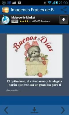 Imagenes Frases de Buenos Dias android App screenshot 4